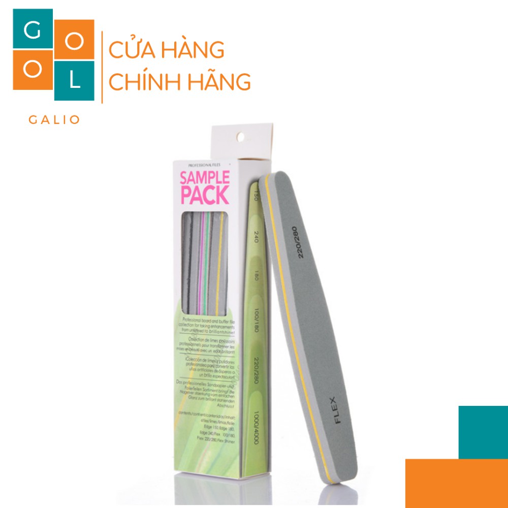 Bộ 6 cây dũa móng, đắp bột SAMPLE PACK ( Phụ kiện làm nail)