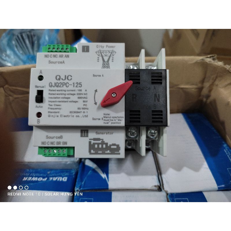 Solar Hưng Yên ATS 220V 100A Không gián đoạn