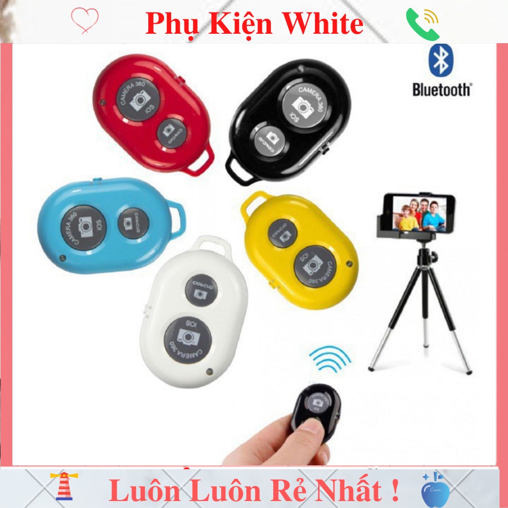 Remote Nút Bấm Bluetooth Điều Khiển Từ Xa Chụp Ảnh