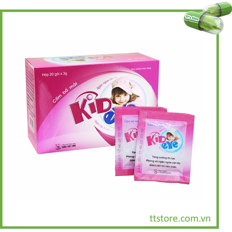 Cốm bổ mắt trẻ em Kid Eye (Hộp 20 gói) [Kideye, kids eye]