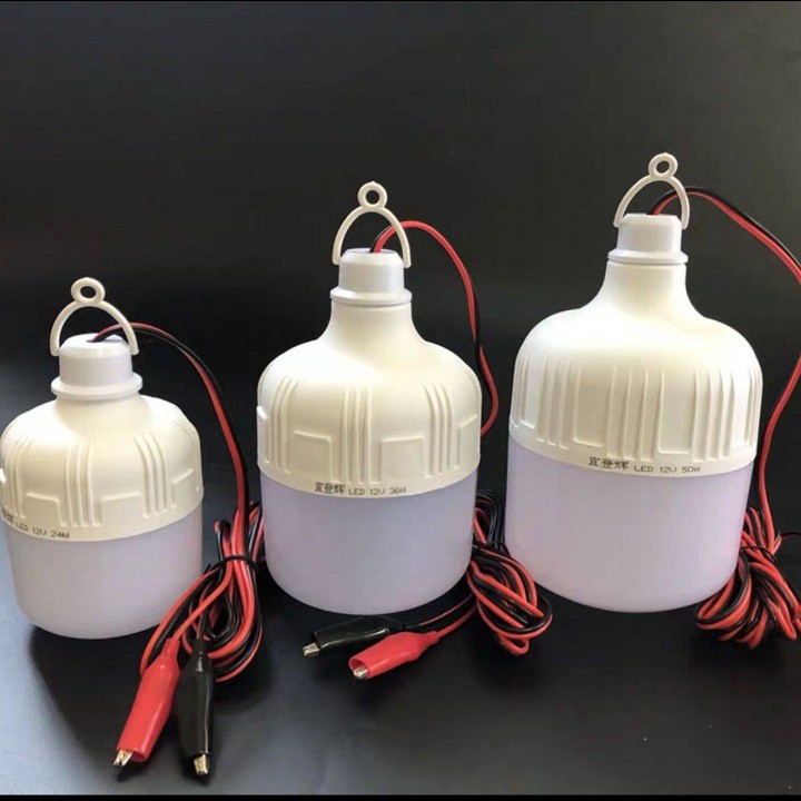 Bóng đèn 15W 12V DC đến 85V DC  siêu sáng  có đầu kẹp cá sấu  tiện dụng