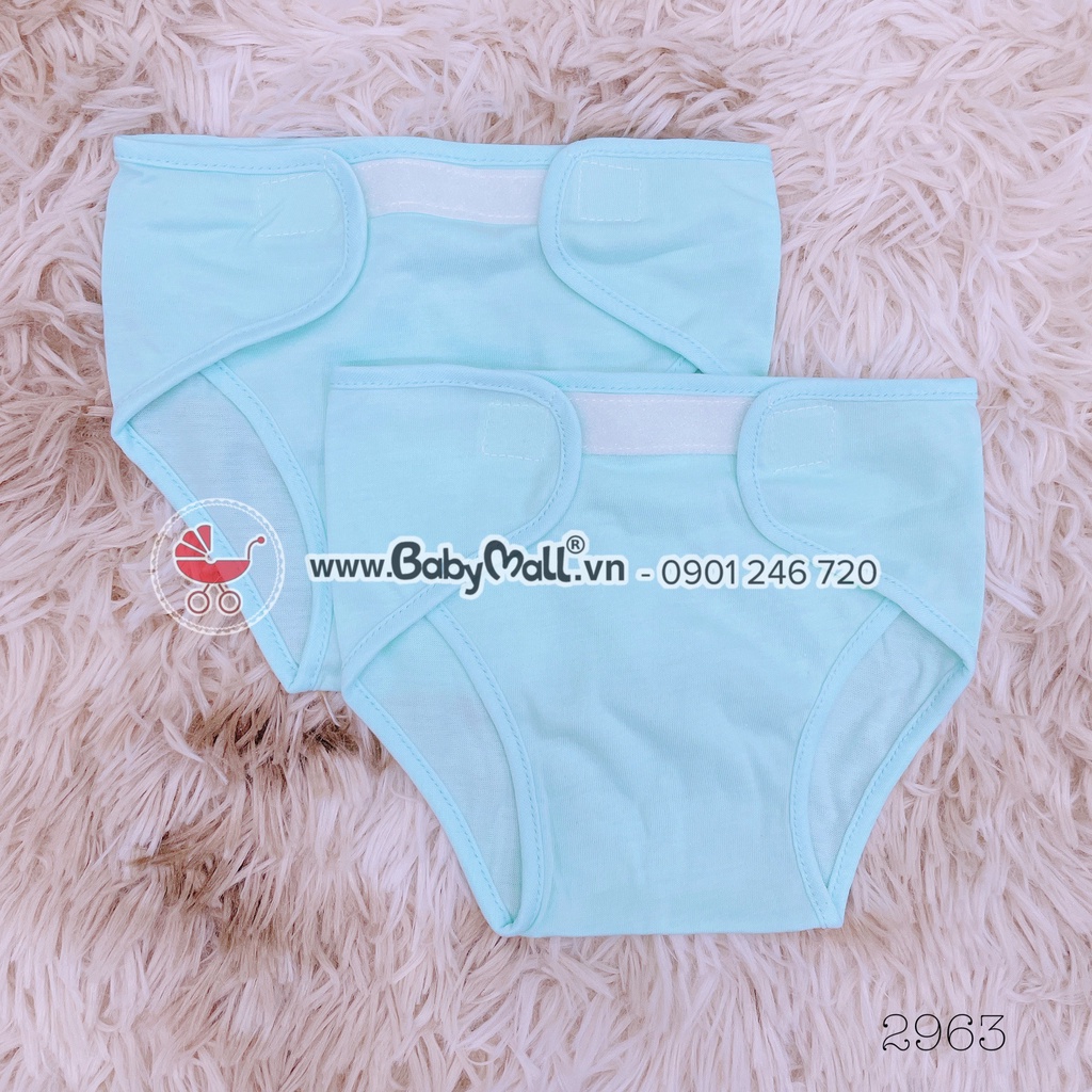 Set 10 tã vải dán - Quần đóng bỉm Minh Triều 100% Cotton dùng cho bé sơ sinh Size 1-2-3