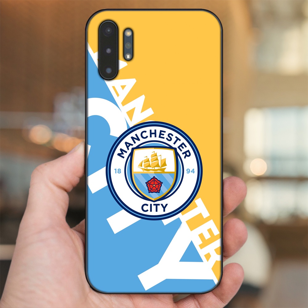 Ốp lưng Samsung Note 10 Plus viền đen in hình Manchester City MC