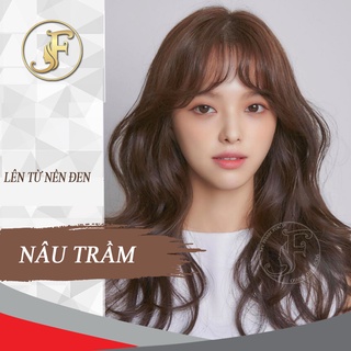 1 tuýp thuốc nhuộm tóc tại nhà nâu trầm nhuộm trên nền tóc đen tự nhiên