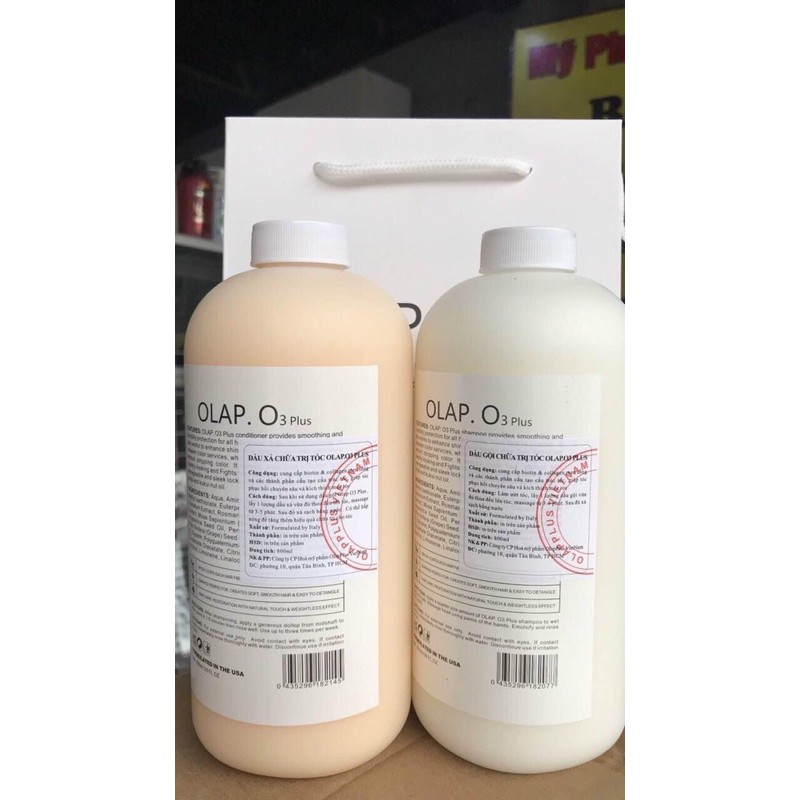 Gội Xả Siêu Phục Hồi Mềm Mượt OLAP .O3 Plus 800ml x 2