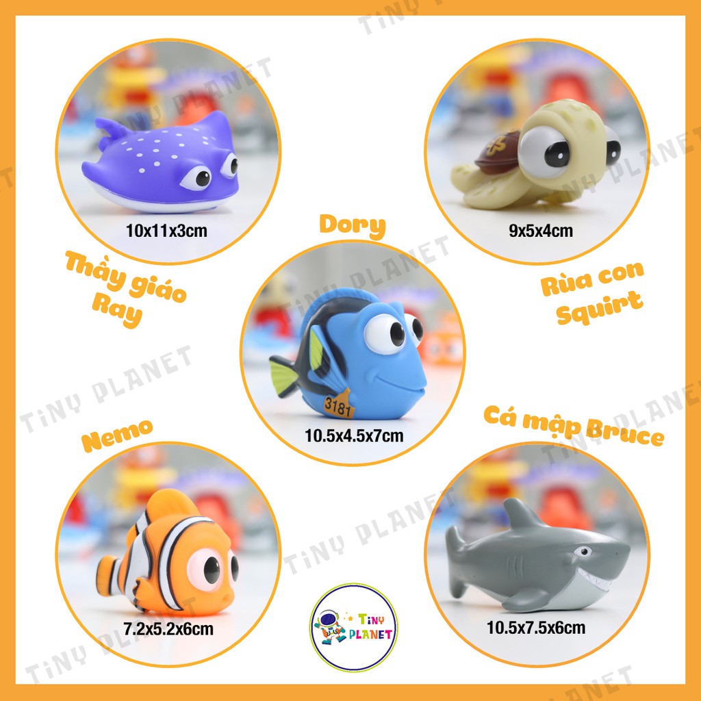 [MẪU 2021] Set 5 sinh vật đồ chơi nhà tắm Finding Nemo – set 5 sinh vật biển hoạt hình thả bồn tắm