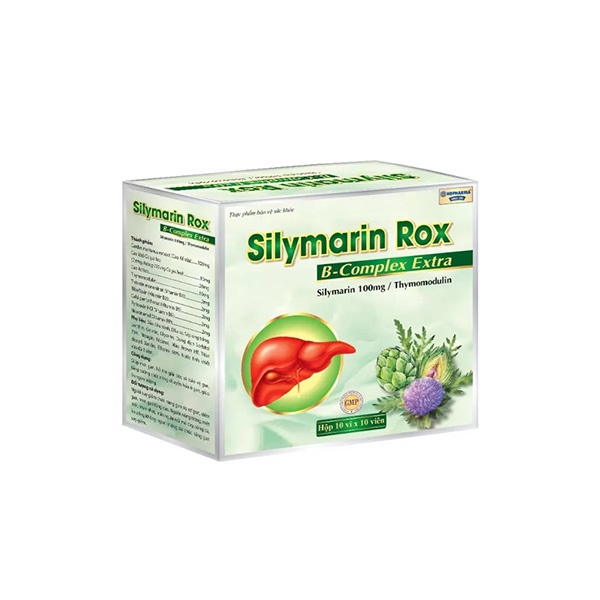Viên Uống Giải Độc Gan, Hạ Men Gan, Làm Mát Gan SILYMARIN ROX Tăng Cường chức năng Gan - Hộp 100 Viên