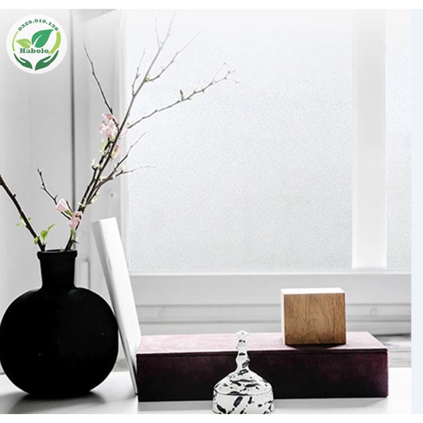 [100cm x khổ 1,2m] Giấy dán kính trơn nhám không hoa văn chống nhìn xuyên qua, giảm bức xạ mặt trời - Có keo sẵn