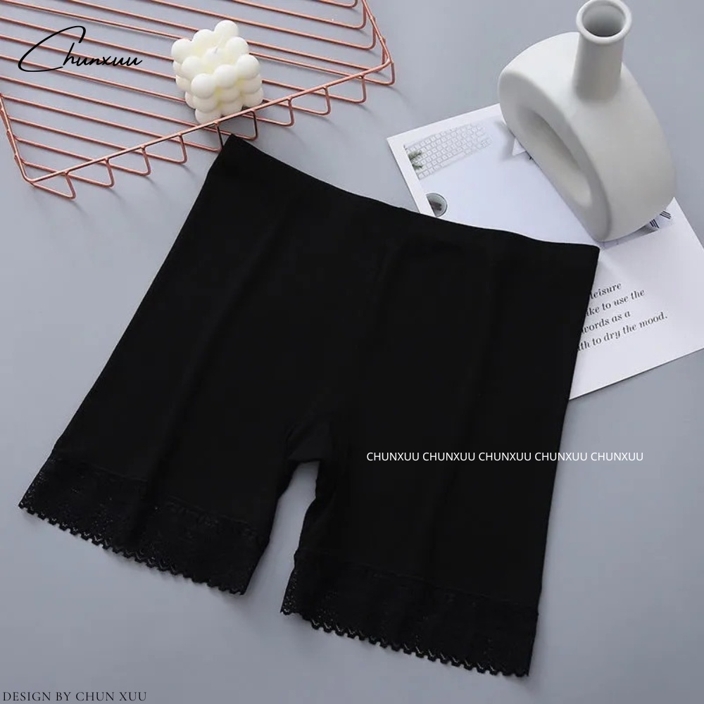 Quần váy nữ vải cotton co dãn đa chiều viền ren mềm mại kháng khuẩn ChunXuu- QV08