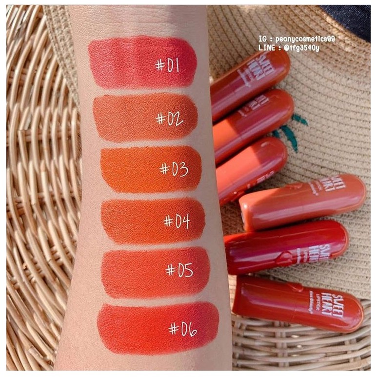 Son Thỏi Sweet Heart Lipstick Kiss Beauty - Tone Cam Cực HOT | BigBuy360 - bigbuy360.vn