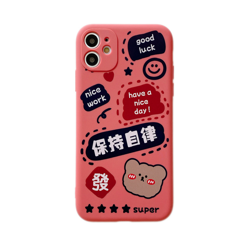 Ốp điện thoại TPU mềm dẻo hình gấu và thỏ chống sốc cho IPhone 11 Pro XR/XS/X IPhone 7 8 Plus | BigBuy360 - bigbuy360.vn