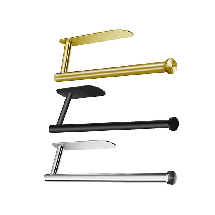 Nuserw Giá Treo Cuộn Giấy Vệ Sinh Hai Thanh Đôi Tự Dính Bằng Thép Không Gỉ Nâng Cấp Cho Nhà Bếp