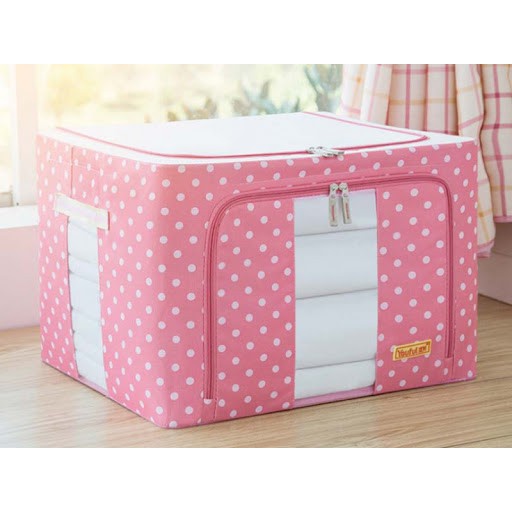 TÚI VẢI KHUNG THÉP ĐỰNG CHĂN - CẤT QUẦN ÁO BỌC VẢI SỢI POLYESTE