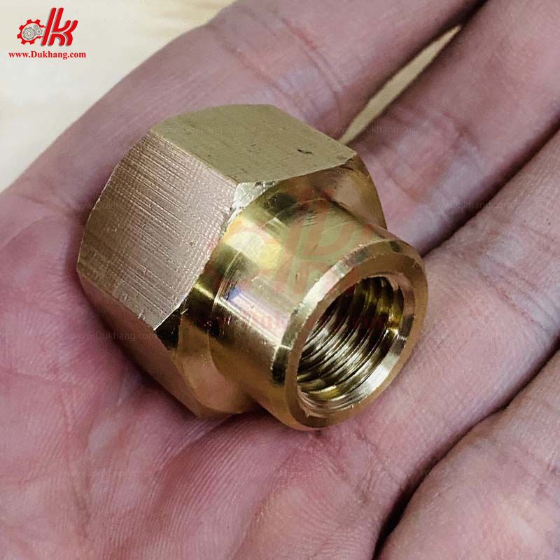 Măng song thau ren trong 22mm - Nối hai đầu dây rửa xe 22 ren trong