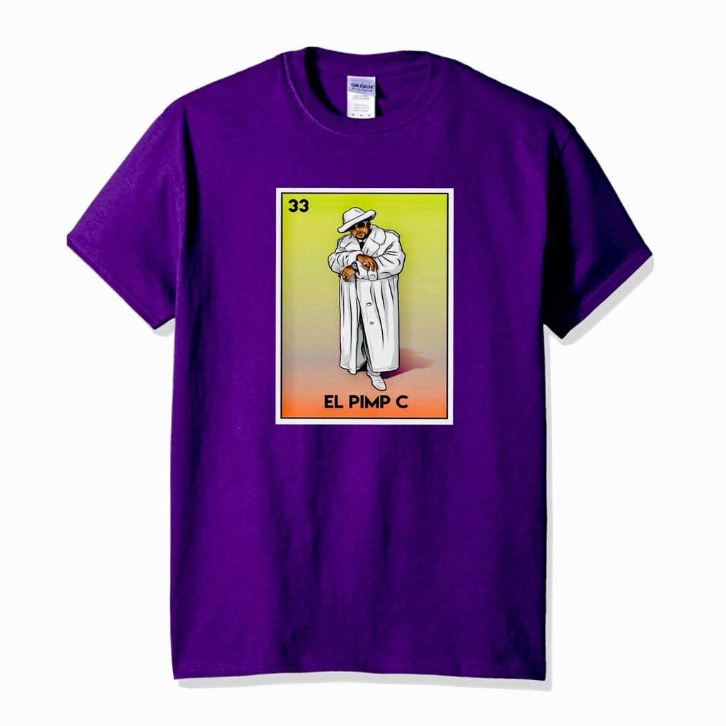 Áo thun El Pimp C La Loteria Hip Hop Có sẵn