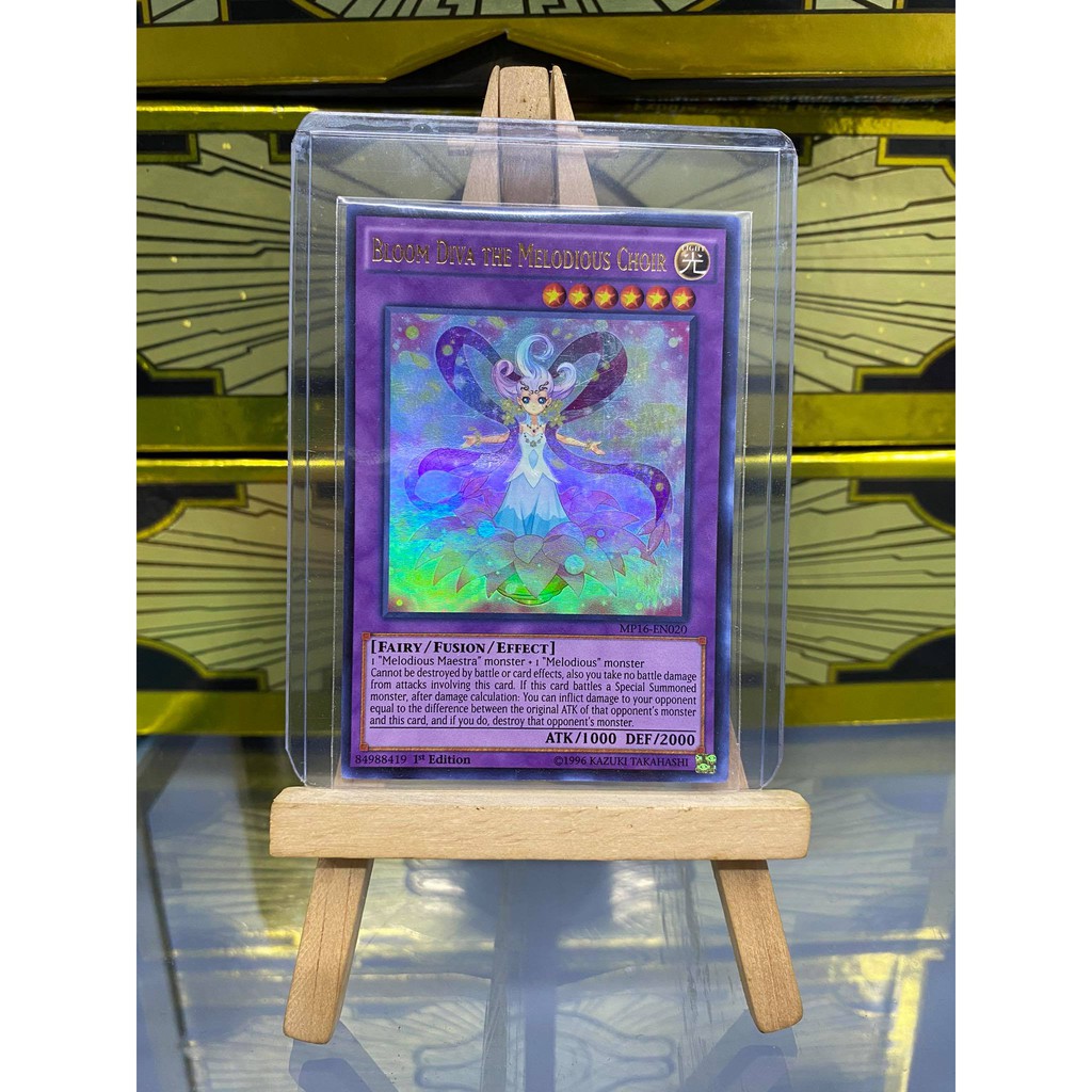 [ Dưa Hấu Yugioh ] Lá bài thẻ bài Bloom Diva the Melodious Choir - Ultra Rare - Tặng bọc bài nhựa bảo quản