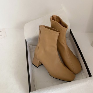 💖FULLBOX BOOT💖 BỐT NGẮN CỔ 5 phân mũi vuông