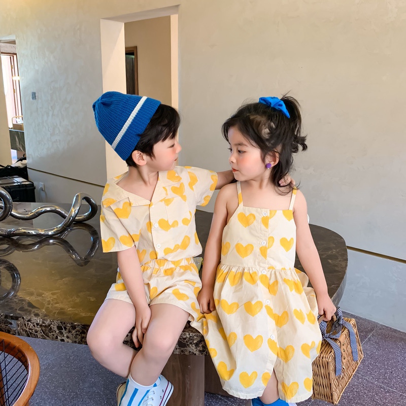 Set Áo Thun Tay Ngắn &amp; Quần Short Cho Bé Trai