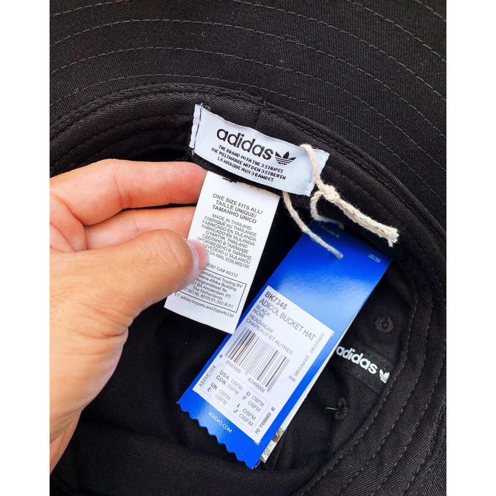 Mũ tai bèo mũ bucket mũ rộng vành Das màu ĐEN