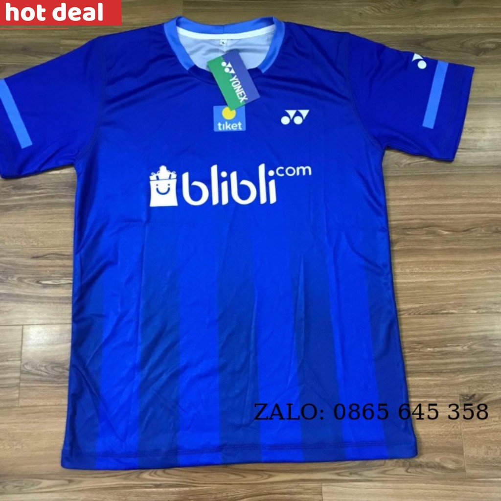 | HOT | XẢ TOÀN BỘ |_ Áo cầu lông Yonex Blibli Kevin màu xanh 2019 _-
