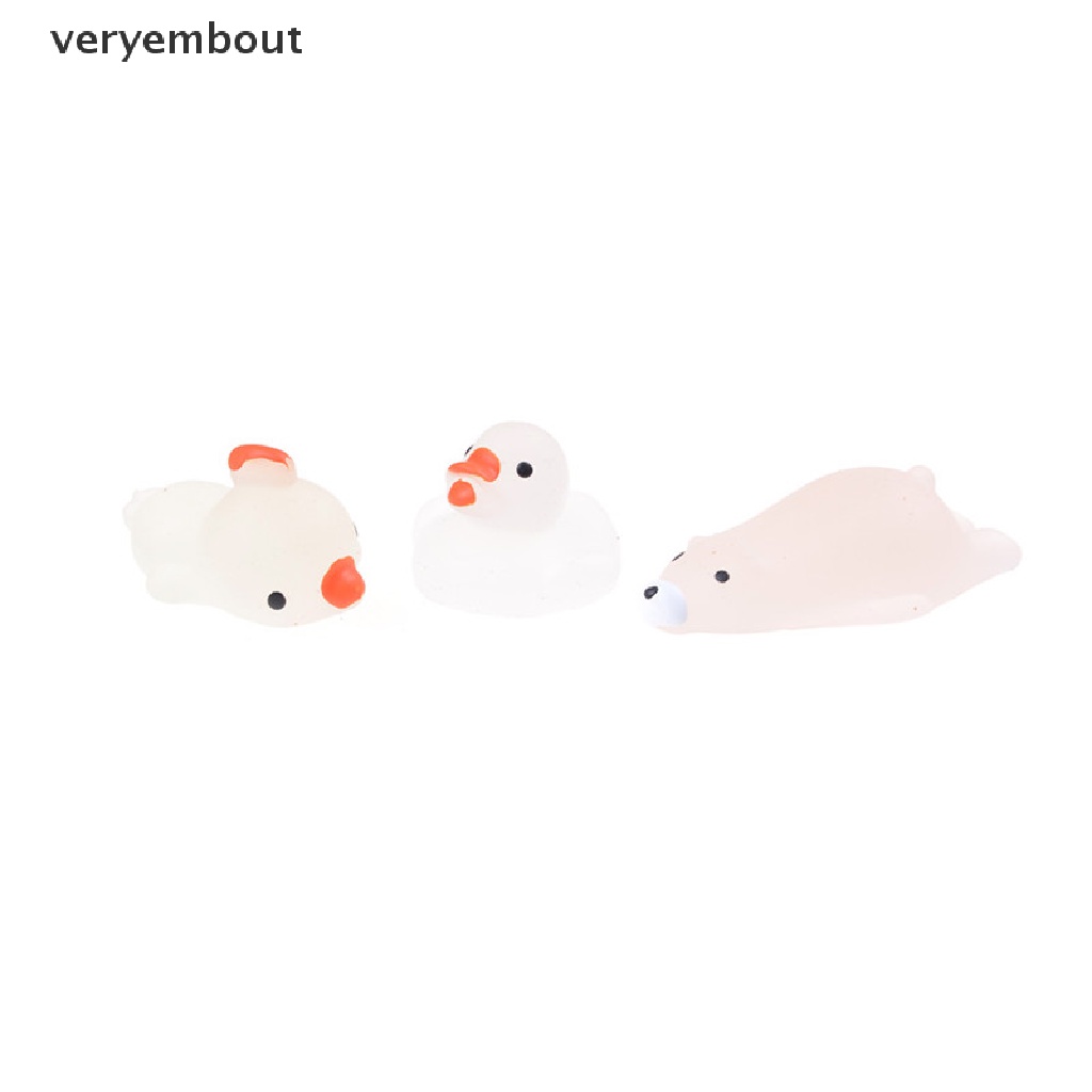 Đồ Chơi Nắn Bóp Đàn Hồi Giảm Stress Hình Chú Cừu Mochi Có Đèn Phát Sáng Dễ Thương