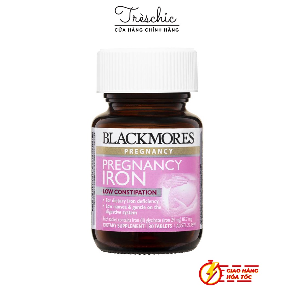 Viên Uống Blackmores Pregnancy Iron  30 Viên