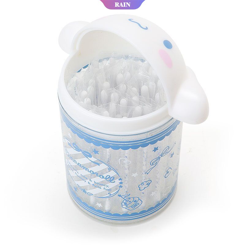 SANRIO Hộp Đựng Tăm Bằng Nhựa Hình Cinnamoroll Hello Kitty/Mu Melody/Quả Pom Pom Dễ Thương Cho Bé Gái
