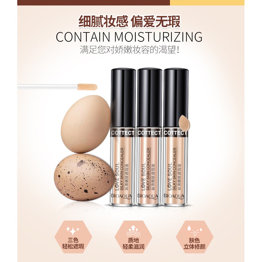 [RẺ VÔ ĐỊCH] Kem che khuyết điểm Love Soul Bioaqua 3 tone | BigBuy360 - bigbuy360.vn