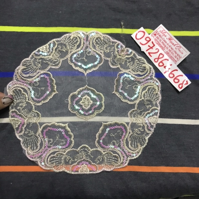 Ren thêu tròn trang trí (giao đơn hàng từ 50k)