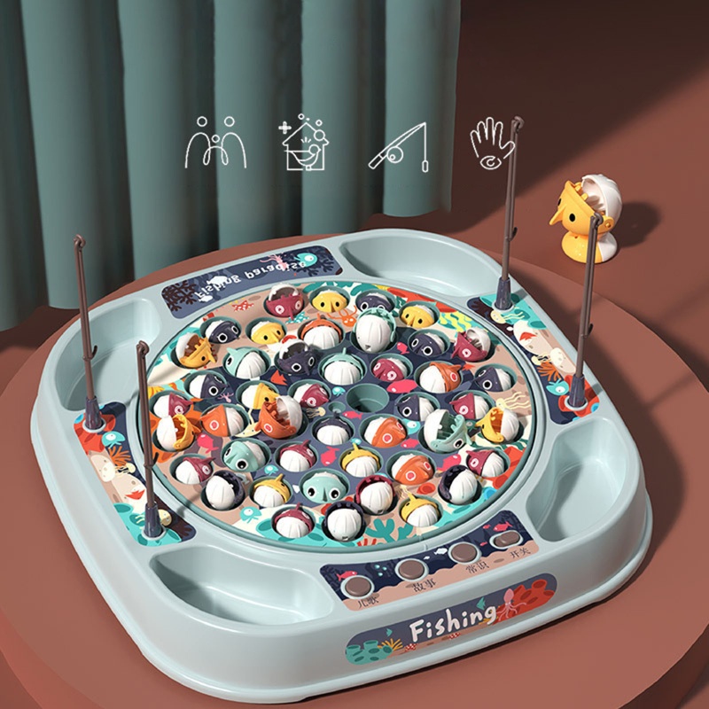 Bộ Đồ Chơi Câu Cá Đa Năng Cho Trẻ Em 14.6x12.6x2.1 &quot;