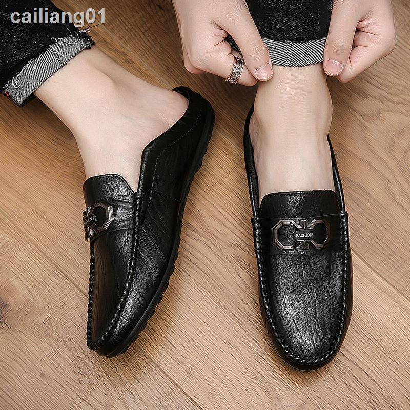 ☏✌✟Giày Lười Da Thoáng Khí Phong Cách Hàn Quốc Thời Trang Cho Nam