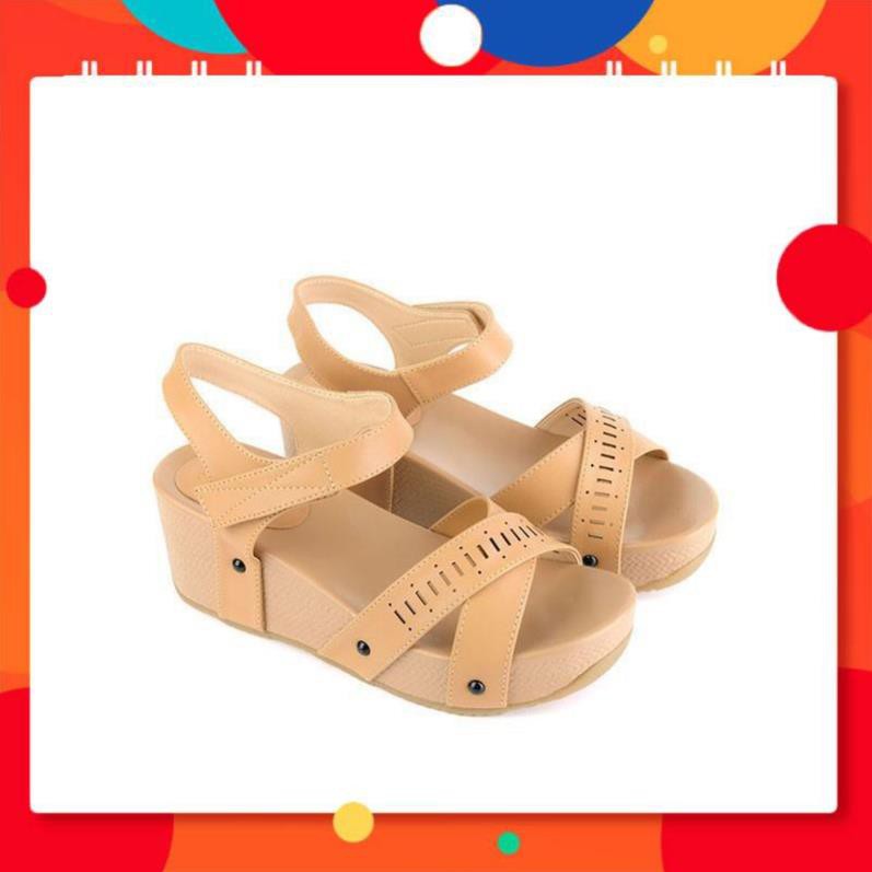 Giày Sandal Đế Xuồng Quai Ngang Laser Quai Chéo SUNDAY SD38 _aedws1 2gf3