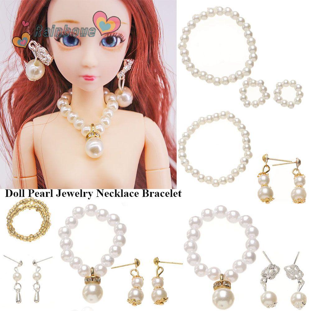 Bông Tai Thời Trang Màu Cầu Vồng Cho Búp Bê Tỉ Lệ 1 / 6