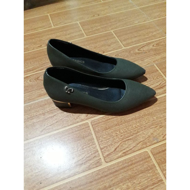 Giày búp bê mũi nhọn đế 3p