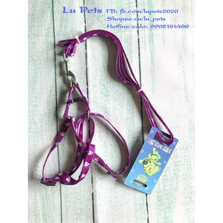 Dây dắt Chó Mèo loại dày - Dây dắt kèm yếm cho Chó Mèo (Ảnh tự chụp)