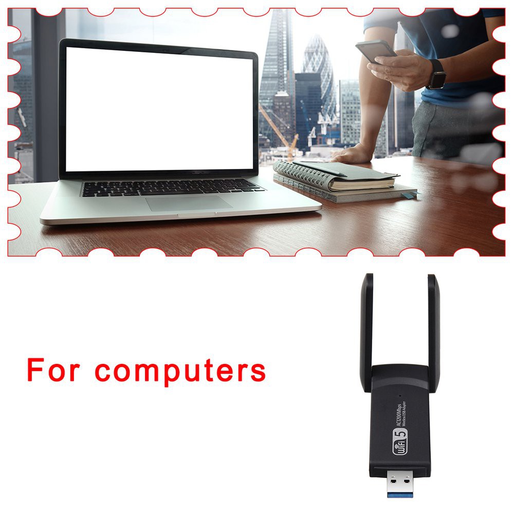 Ăng Ten Wifi Usb 3.0 1200mbps 5ghz 2.4ghz 802.11ac Rtl8812Bu Cho Máy Tính | BigBuy360 - bigbuy360.vn