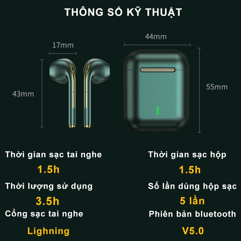 Tai nghe iphone bluetooth airpods thế hệ 2 có pop up có thể đổi tên định vị phù hợp với tất cả các dòng điện thoại