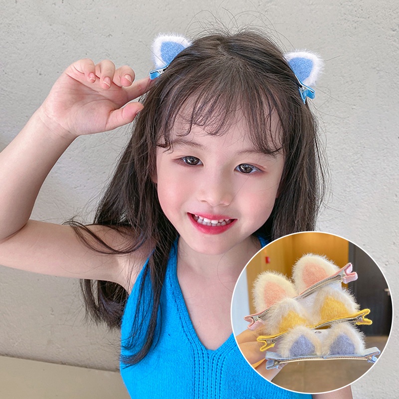 Dây Cột Tóc Co Giãn Hình Tai Mèo Đính Ngọc Trai Thời Trang Cho Nữ  timetunnel