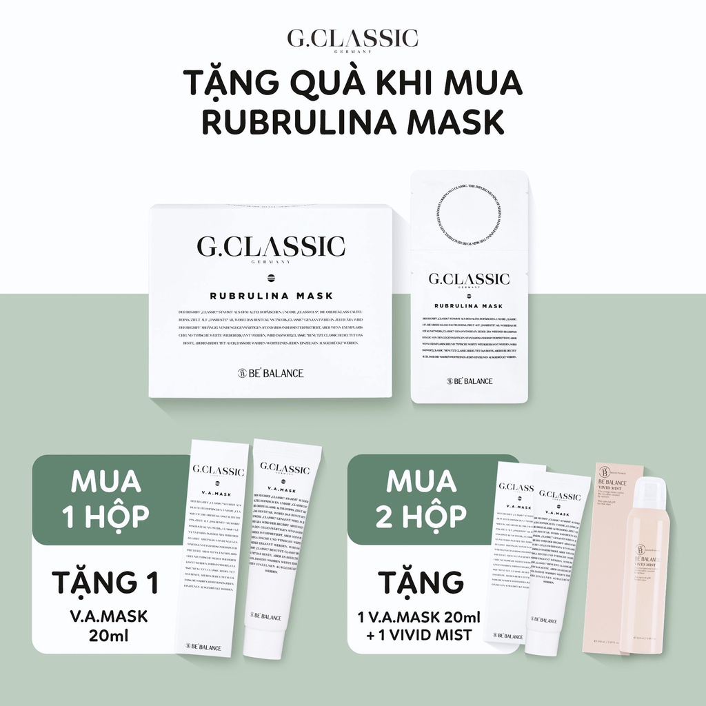 Mặt nạ tảo Bebalance G.Classic Rubrulina Mask tách lẻ 1 gói ( hộp 6 gói x 70g)