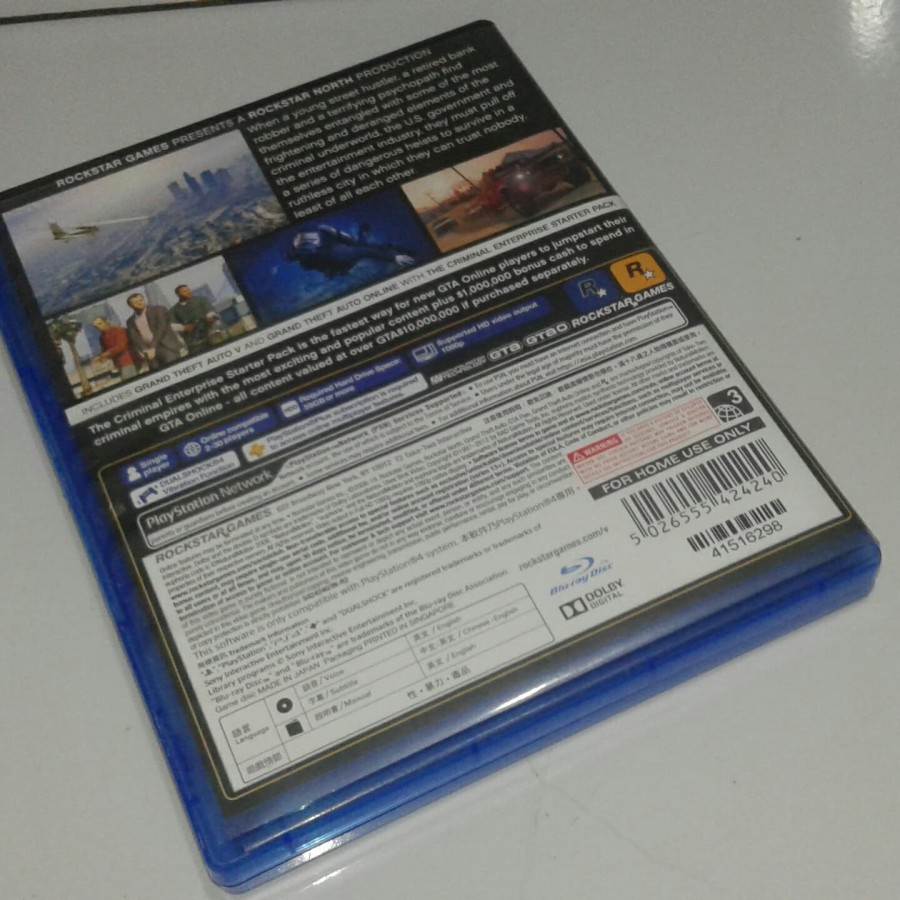 Máy Chơi Game Cầm Tay Sony Ps4 Grand Theft Auto V (Gta 5) Gta V