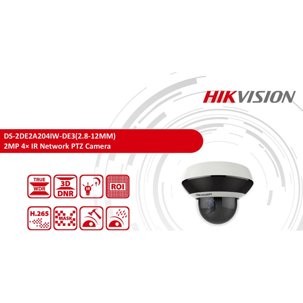 Camera IP Mini Speed Dome 2MP HIKVISION DS2DE2A204IWDE3 Hàng chính hãng