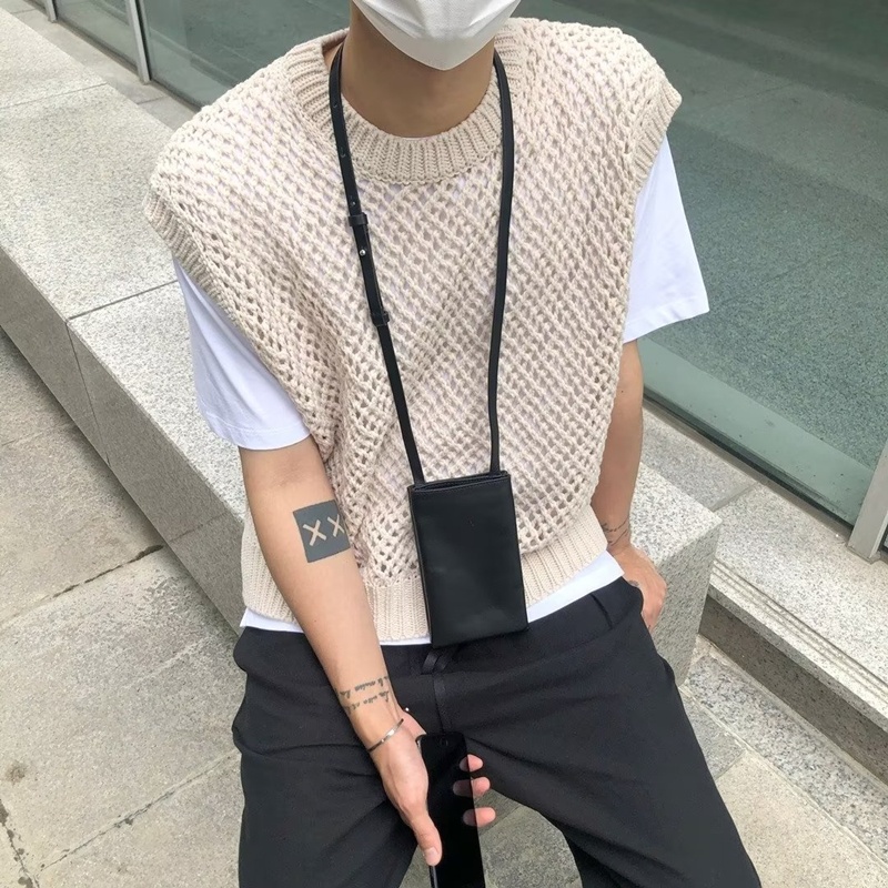 Áo Sweater Sát Nách Cổ Tròn Thời Trang Mùa Thu Mới Cho Nam Size S-3XL