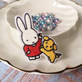 ☸ Miếng dán thỏ Q ☸ 1pc Tự Làm May Trên Sắt Trên Huy Hiệu Miếng Dán