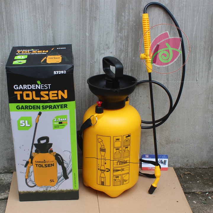 Bình phun tưới cây phun sương 5 lít cao cấp Tolsen 57292 phun xịt khử trùng sát khuẩn thuốc diệt côn trùng