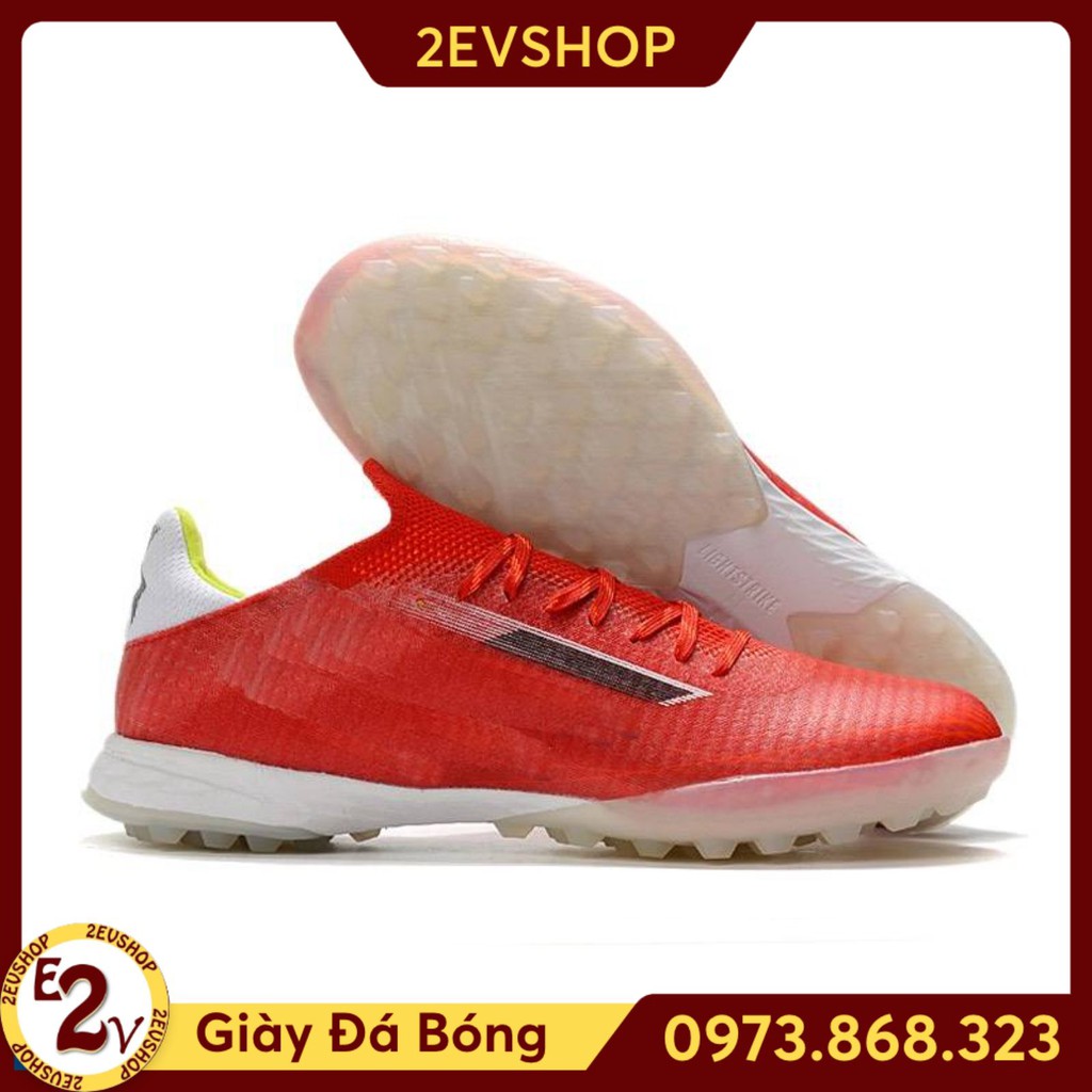 Giày đá bóng sân cỏ nhân tạo 𝐗 𝐒𝐩𝐞𝐞𝐝𝐟𝐥𝐨𝐰.𝟏 Đỏ đế mềm, giày đá banh thể thao nam hot trend - 2EV