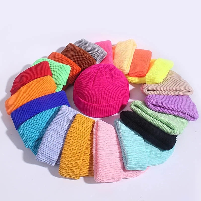 Mũ beanie dệt kim mềm mại thiết kế giữ ấm phong cách hip hop thời trang mùa đông cho nam