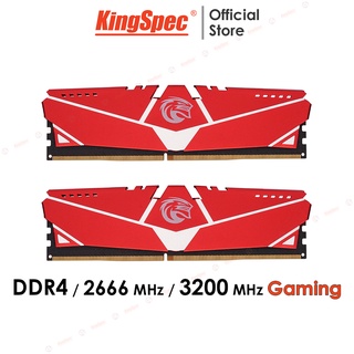 RAM KingSpec 8GB / 16GB DDR4 2666MHz / 3200MHz Gaming tản nhiệt , cho PC máy tính để bàn | KS-P Series - Hàng Chính Hãng