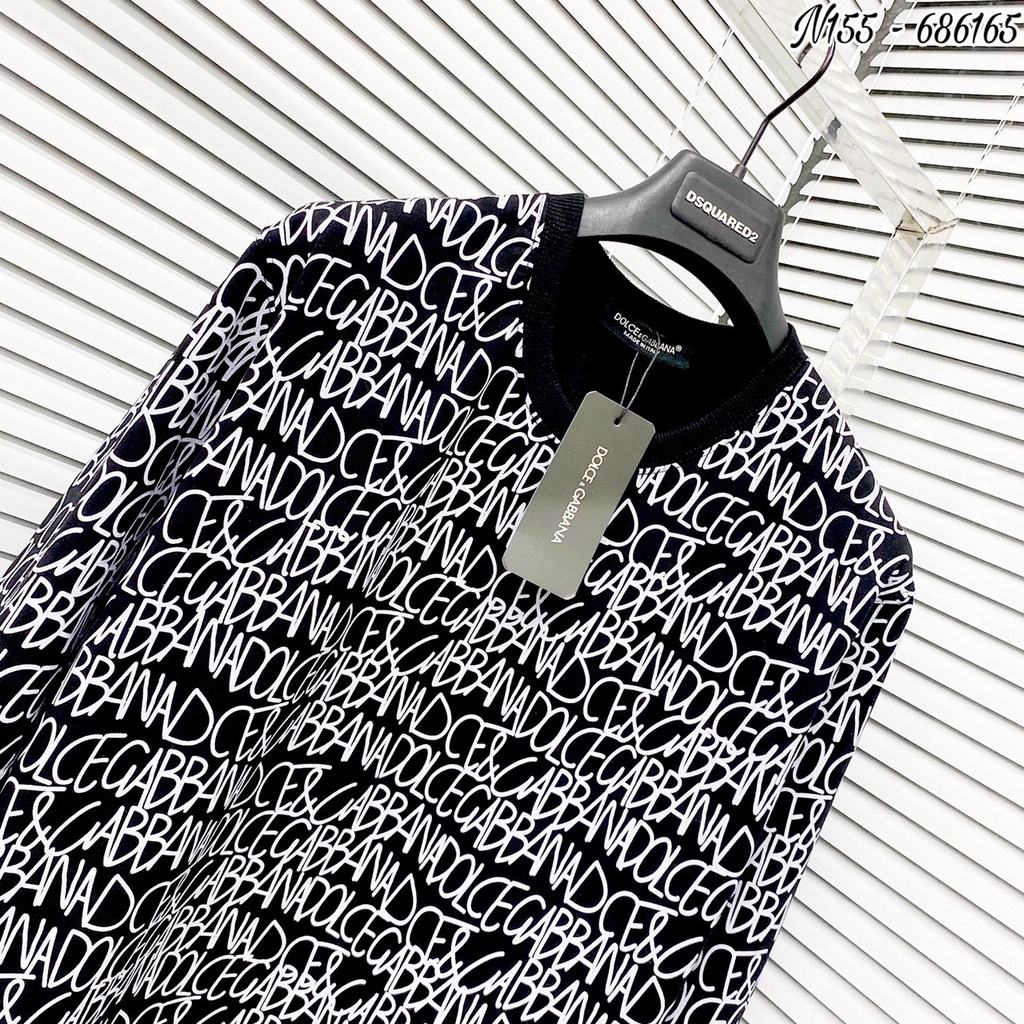 Áo Sweater Nam D&G Họa Tiết Chữ Dập Vân - Áo Nỉ Nam Nữ D&G Chất Nỉ Da Cá Ấm Áp Mềm Mịn DT FASHION MENWEAR