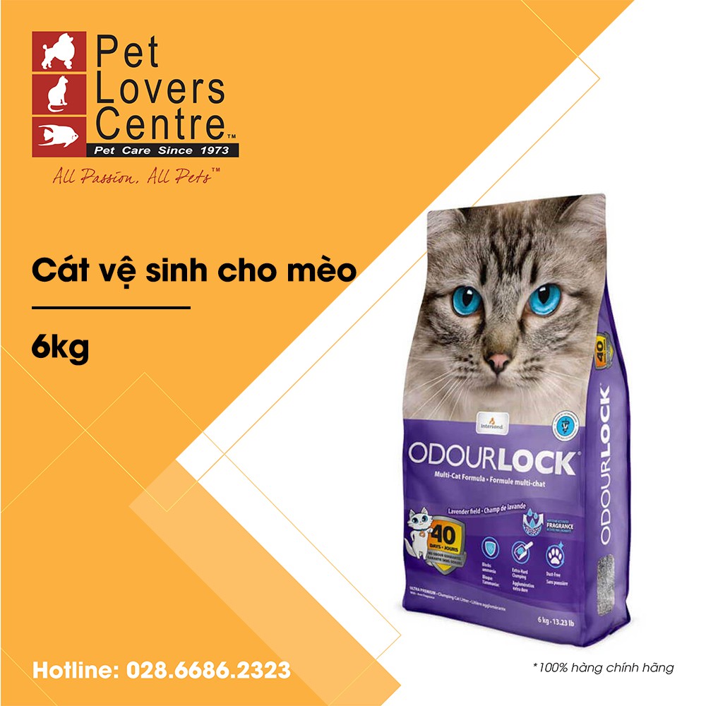 [6kg]Cát vệ sinh cho mèo ODOURLOCK ULTRA-PREMIUM CLUMPING CAT SAND 6kg