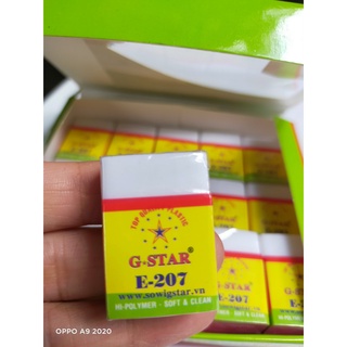Combo 10 cục gôm E-207 trắng/đen Gstar
